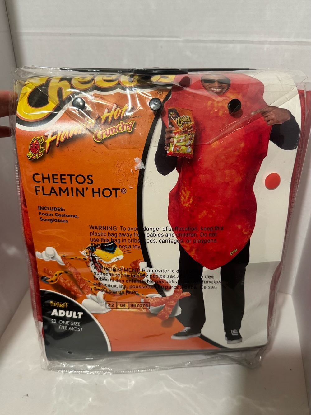 Spirit Cheetos Flamin' Hot Snack Foam Costume - Red & Orange